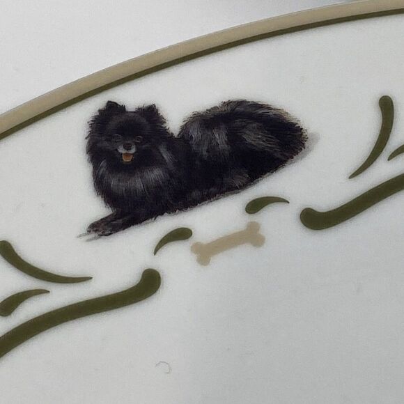Rare Danbury Mint Pomeranian Dog Dinnerware Dinner Plates Set Of (4) 10.5” - Picture 6 of 16